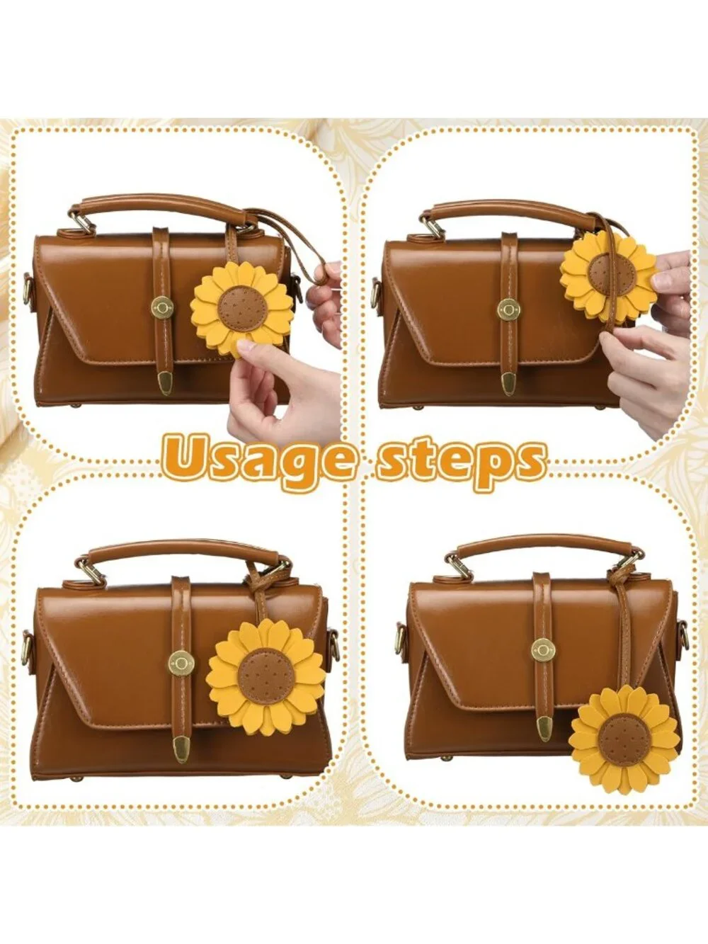 12 Pcs Leather Purse Charms & Keychains | Stylish Accessories for Handbags